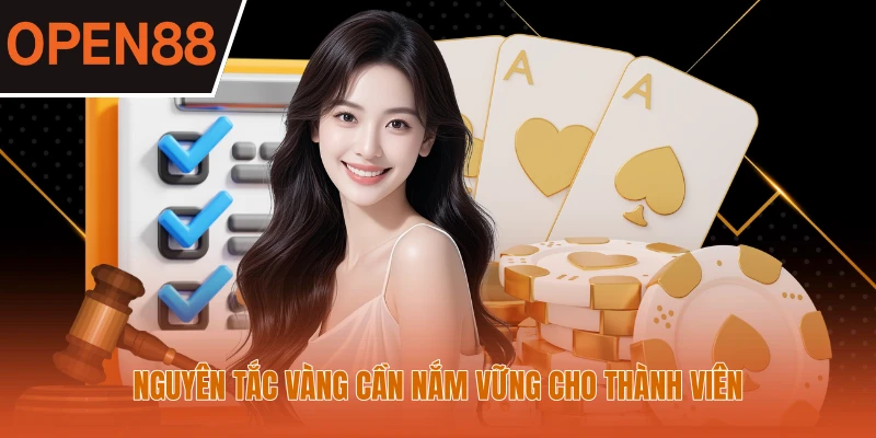 Nguyên tắc vàng cần nắm vững cho thành viên
